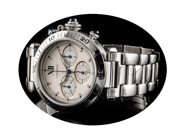 Cartier Pasha Co4501 Quartz Chronograph...