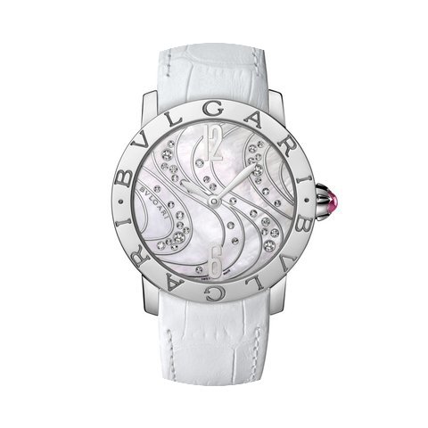 Bulgari White Mother-of-Pearl with Diamo...