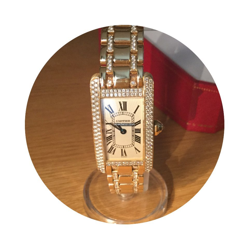 Cartier Tank Americane 2482 /18k with or...