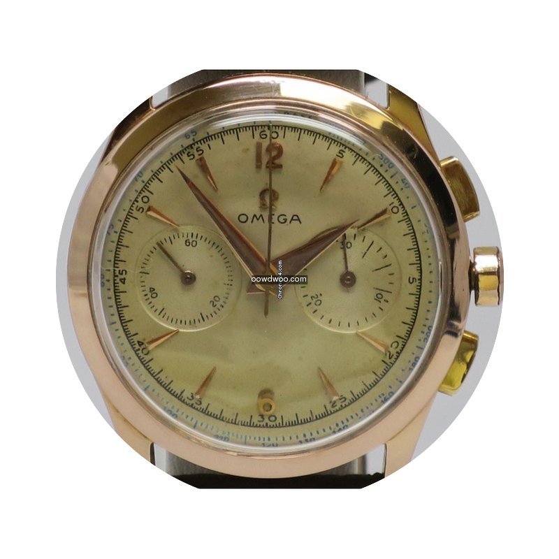 Omega Vintage Chronograph Pink Gold Ot 2...