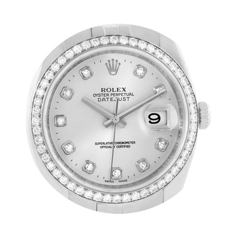Rolex Datejust Steel 18k White Gold Diam...