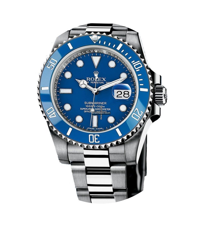 Rolex Submariner Date White Gold Ceramic...