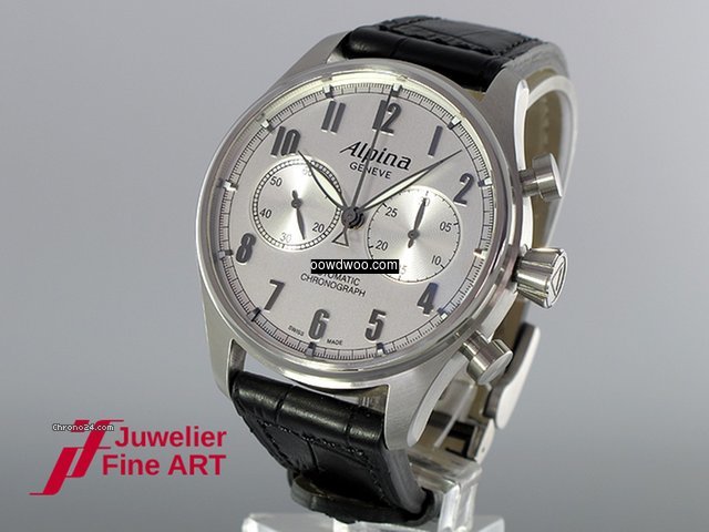 Alpina Startimer Chronograph - Stahl/Led...