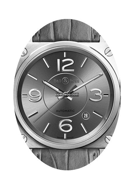 Bell & Ross BR S Officer Ruthenium...