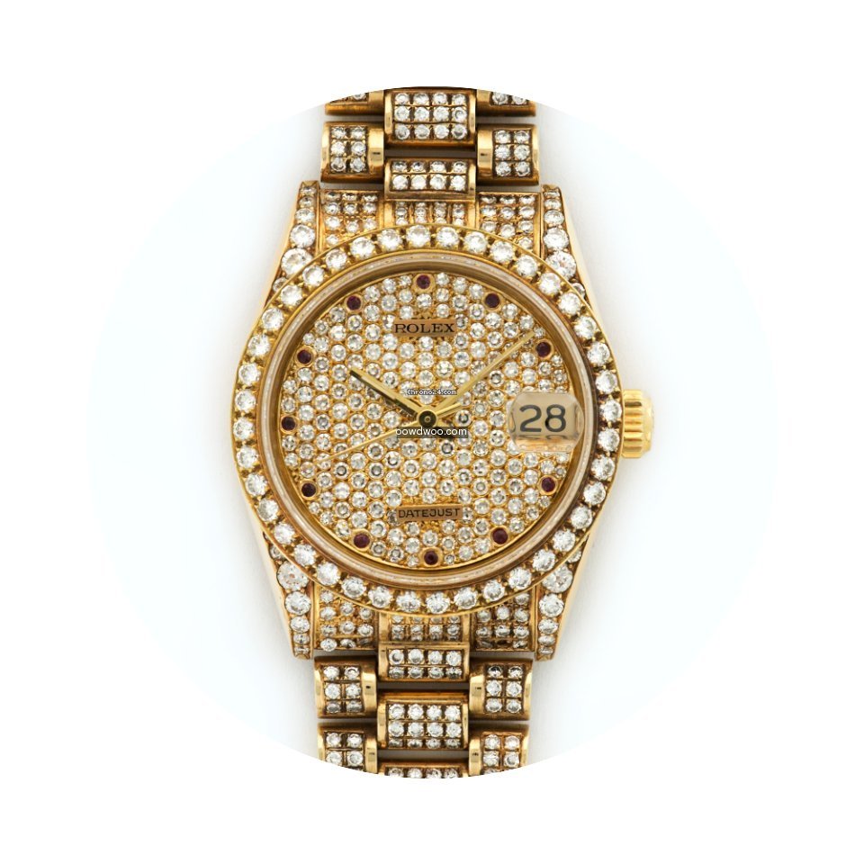 Rolex Yellow Gold Datejust Diamond Brace...