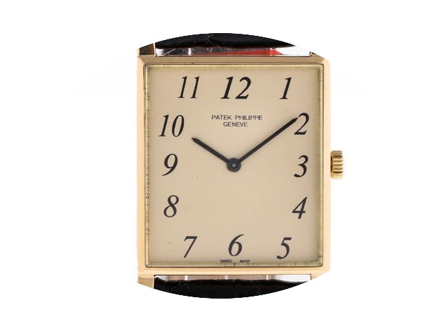 Patek Philippe Rectangular Gelbgold Hand...