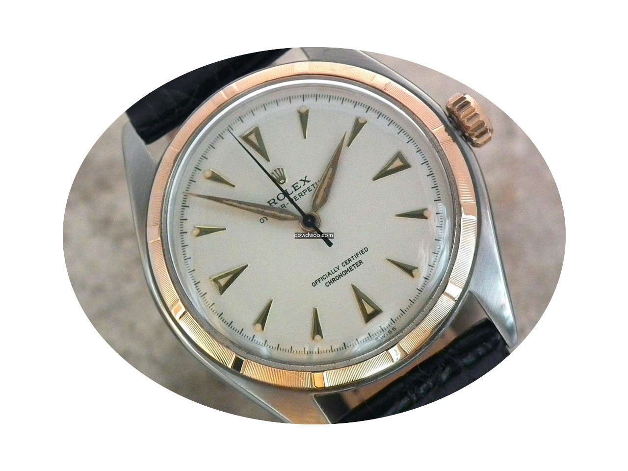 Rolex Oyster Steel & Rose Gold Overtone...