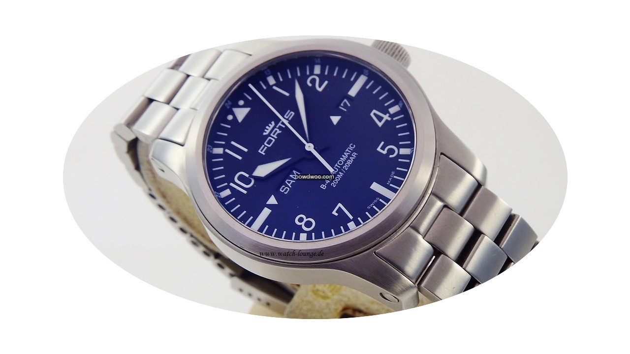 Fortis B-42 Flieger Day-Date top conditi...