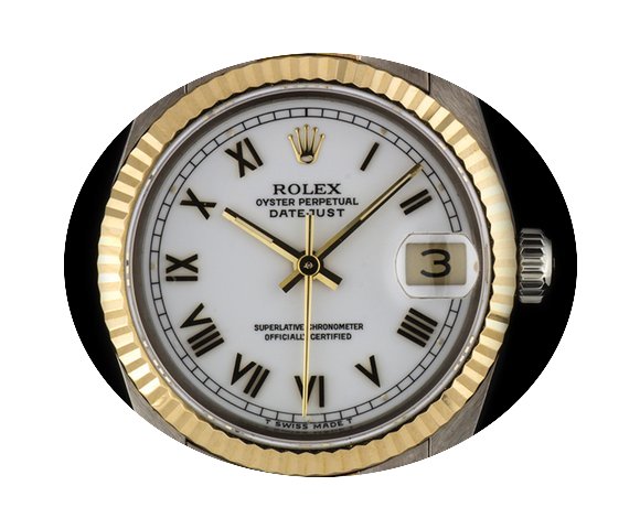 Rolex 18k Tridor O/P Datejust Mid-Size N...