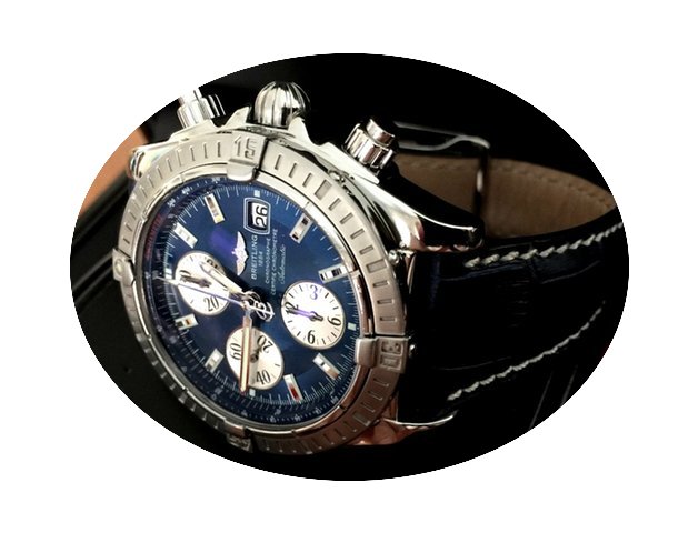 Breitling Chronomat Evolution Steel Bleu...