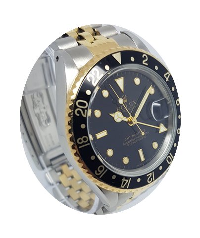 Rolex GMT Master II(2) Mens 40mm 18K Gol...