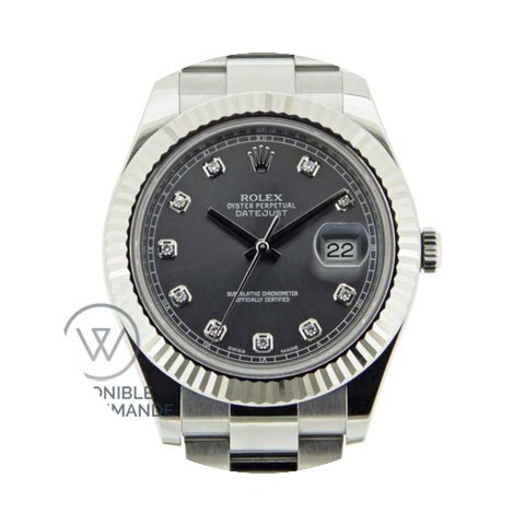 Rolex Datejust II Black Rhodium Diamonds...