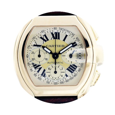 Cartier Roadster Gold Chronograph W62021...