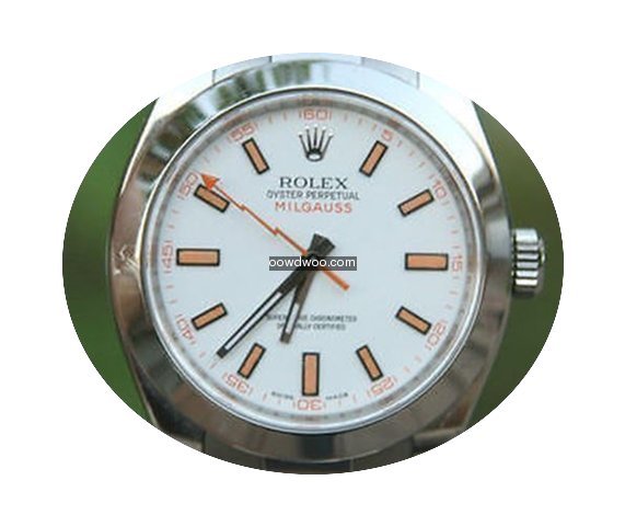 Rolex Mens Milgauss Steel 116400 40mm Wh...