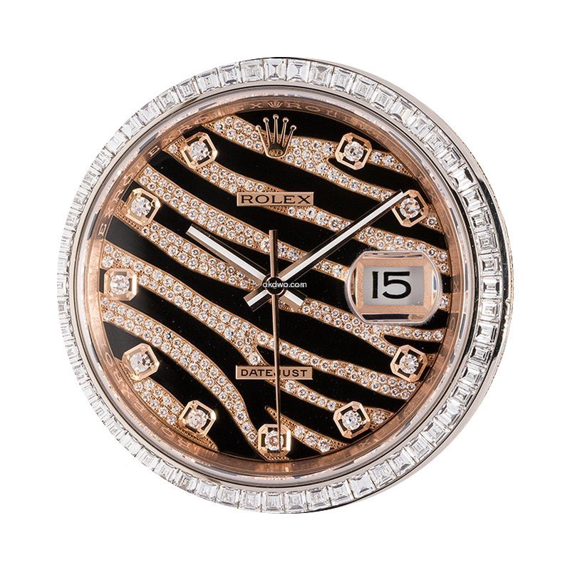 Rolex Datejust 36 zebra/black 262 diamon...