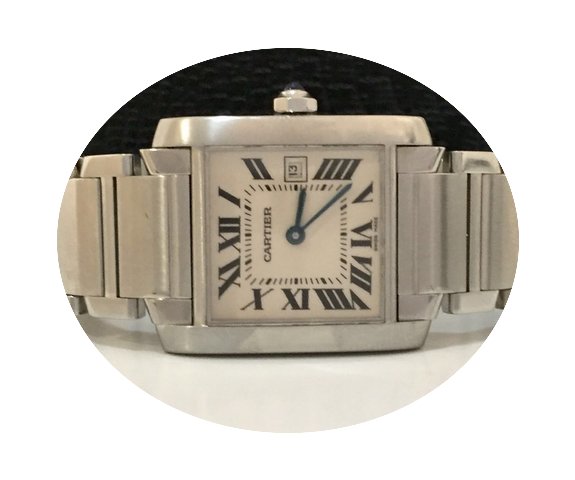 Cartier Tank Franceise Large White Dial ...