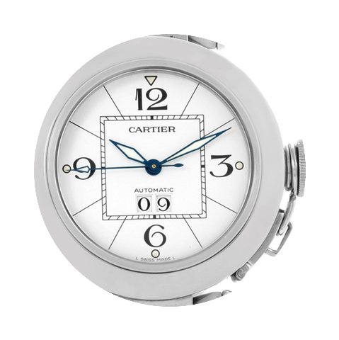 Cartier Pasha C Midsize Steel Watch Whit...