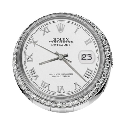 Rolex Men`s Rolex 36mm Datejust White Co...