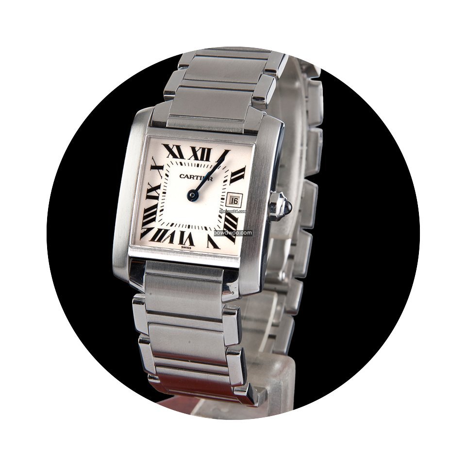 Cartier tank steel medium siize quartz...