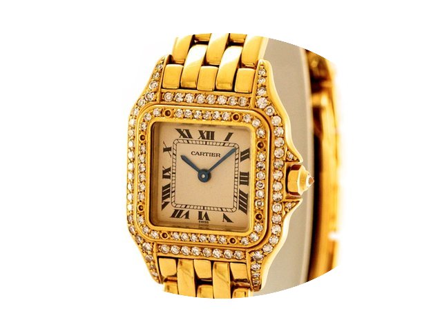 Cartier Panthere Lady Quarz 18k Yellow G...