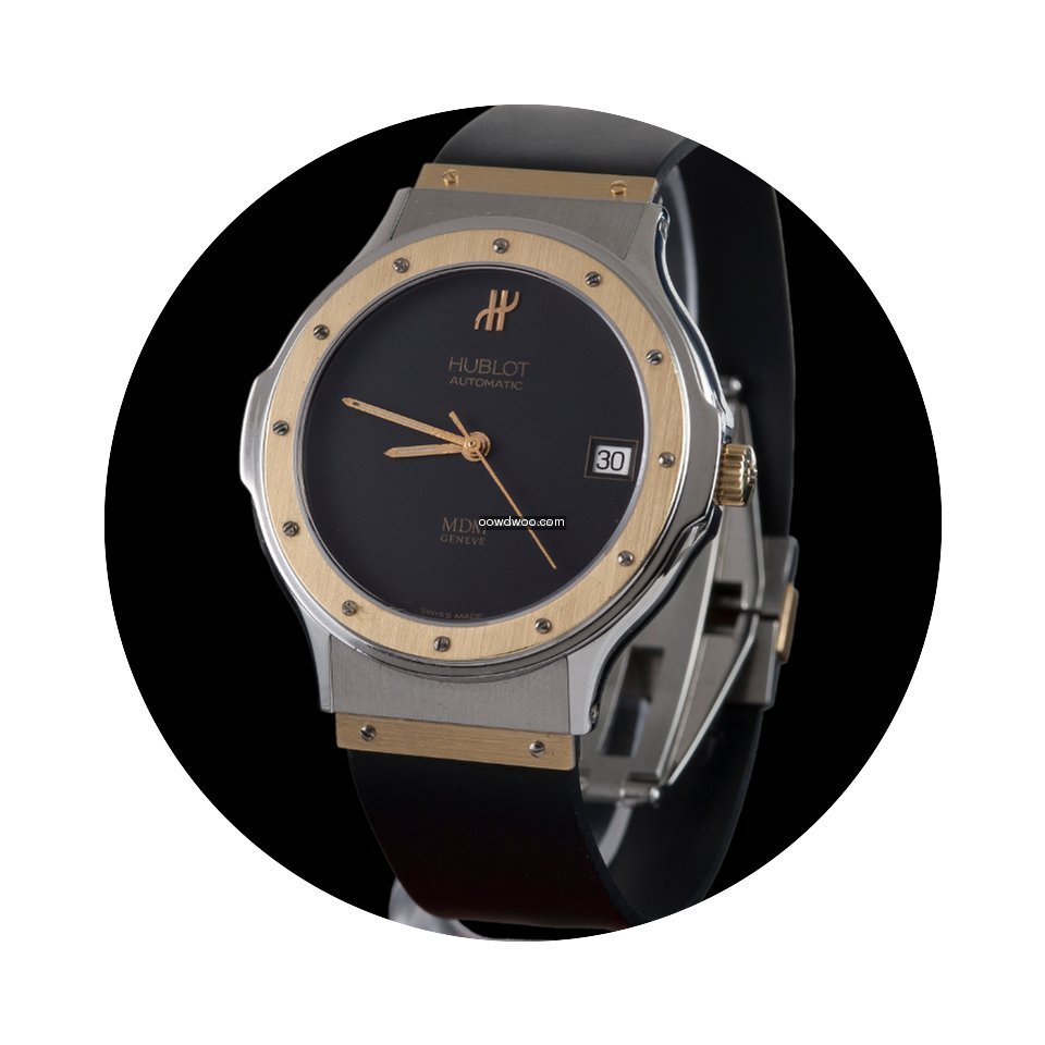 Hublot classic steel and gold men size...