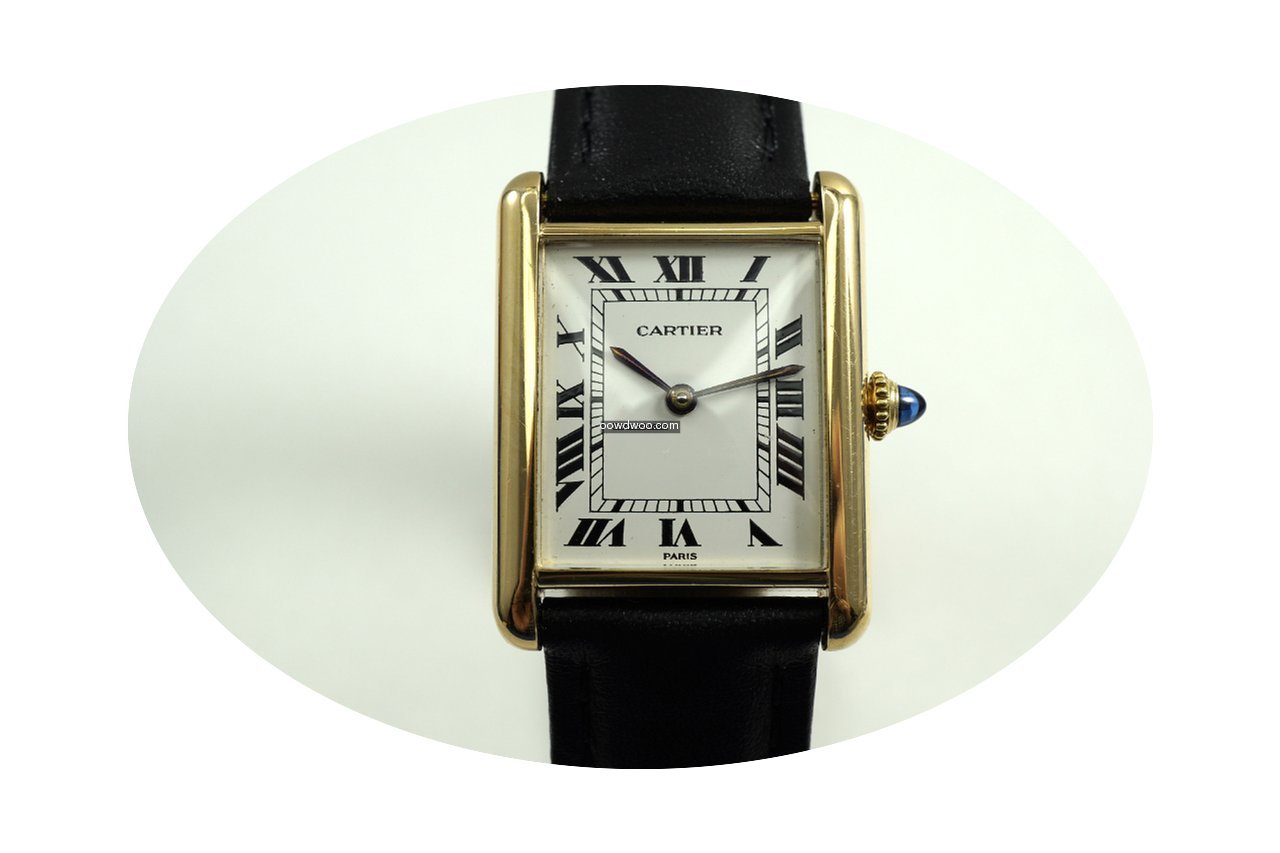 Cartier Tank classic 18k yellow gold Par...