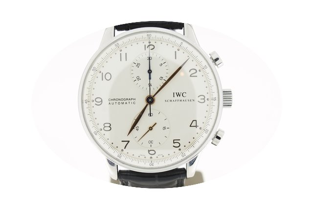 IWC Portuguese Chronograph Steel Gold Ha...