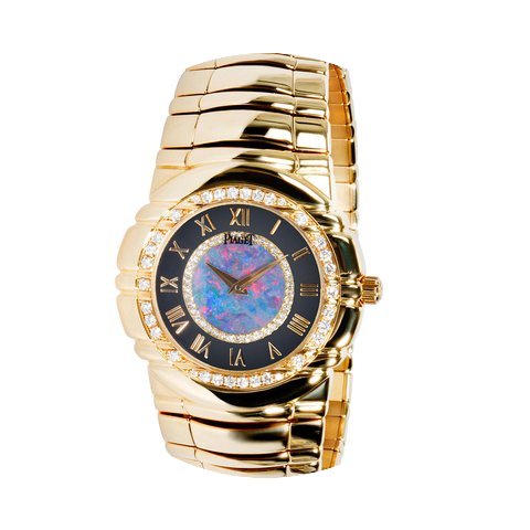 Piaget Tanagra Opal/Onyx 18K Gold Diamon...