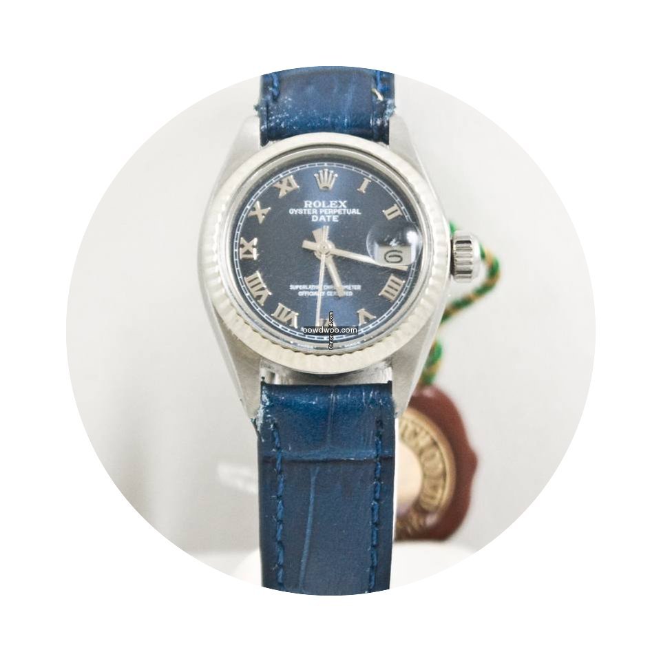 Rolex Lady-Datejust 6917 Blue Roman Face...