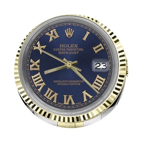Rolex Men`s Rolex 36mm Datejust2tone Blu...