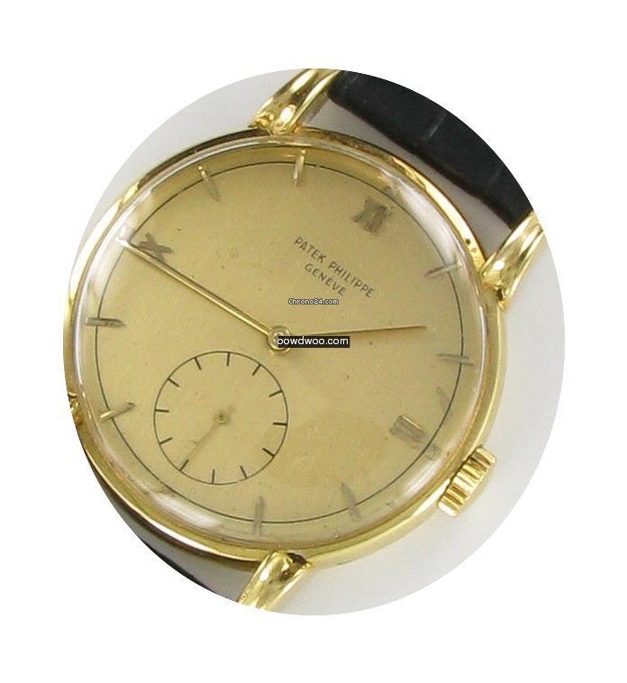 Patek Philippe 18k unusual concave Lugs...