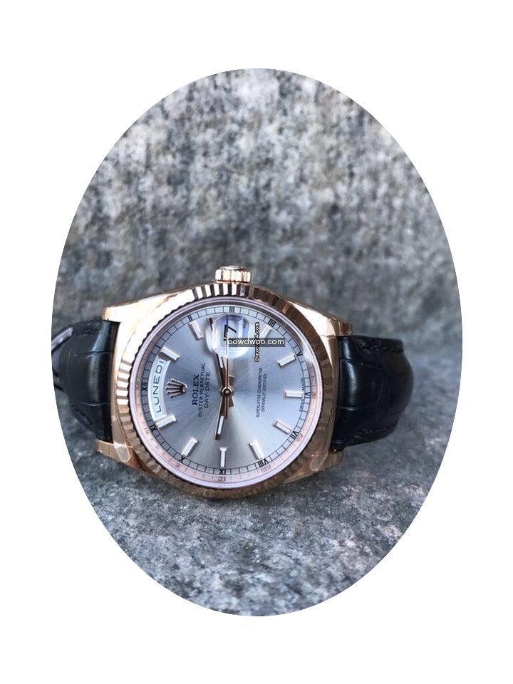 Rolex Day-Date 36 Rosegold Rhodium...