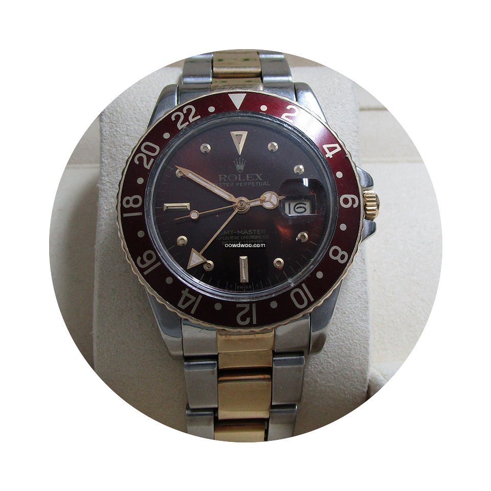 Rolex GMT-Master S/18K Yellow Gold/Root-...