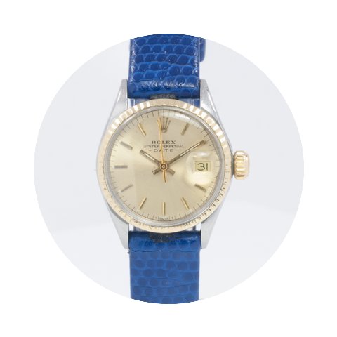 Rolex Stainless Steel and 18k Ladies Dat...