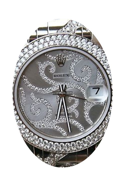 Rolex 18k 81339 White Gold Pearlmaster A...