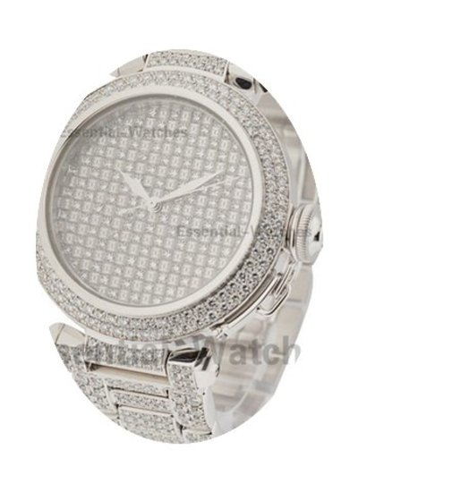Cartier Pasha with Full Pave Diamonds...