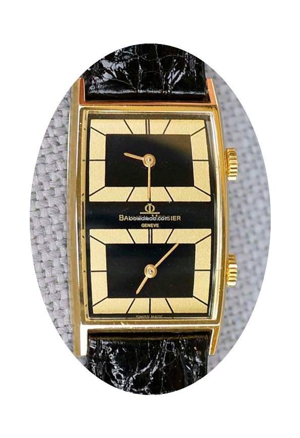 Baume & Mercier 18K Gold Dual Time Zone...
