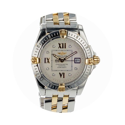Breitling Cockpit Lady Gold/Steel/Diamon...