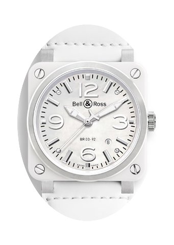 Bell & Ross Aviation White Ceramic...