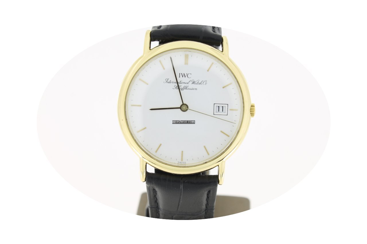 IWC Portofino 18K Yellow Gold White Dial...
