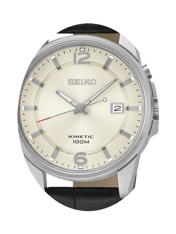 Seiko SKA667P1 Kinetic Herren 41mm Leder...