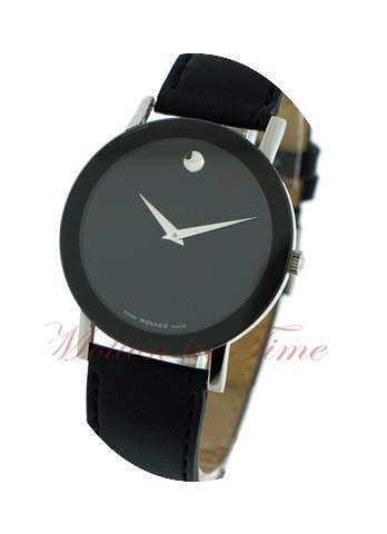 Movado Sapphire, Black Museum Dial - Sta...