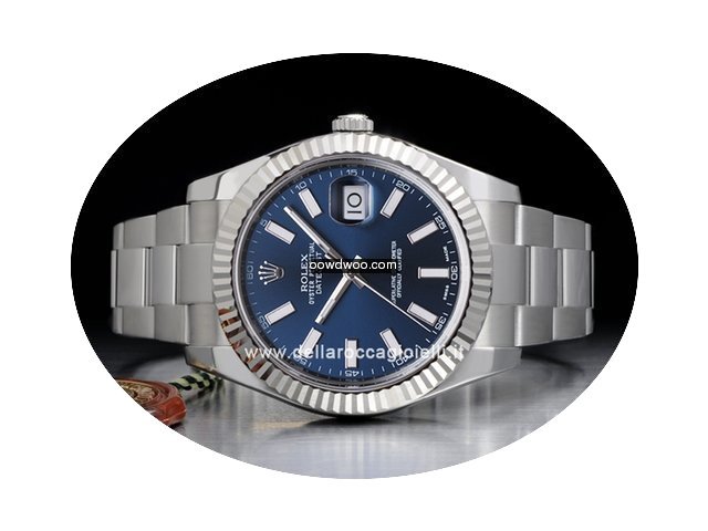 Rolex Eightday Datejust II Blue Index Di...