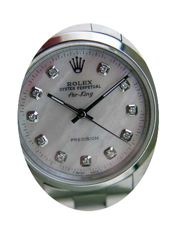 Rolex Air-King Used Mens Steel Watch Wit...