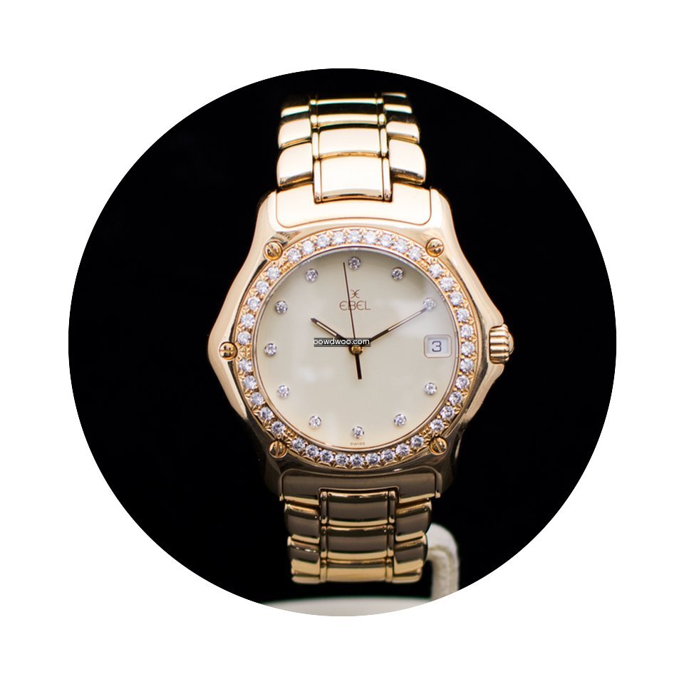 Ebel 1911 Rose / Pink Gold Diamond Bezel...