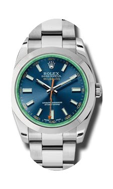 Rolex SS/SS Milgauss Blue...