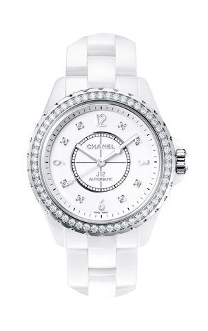 Chanel J12 White Dial White Ceramic Ladi...