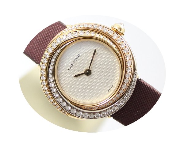 Cartier TRINITY DIAMONDS YELLOW 18K WHIT...