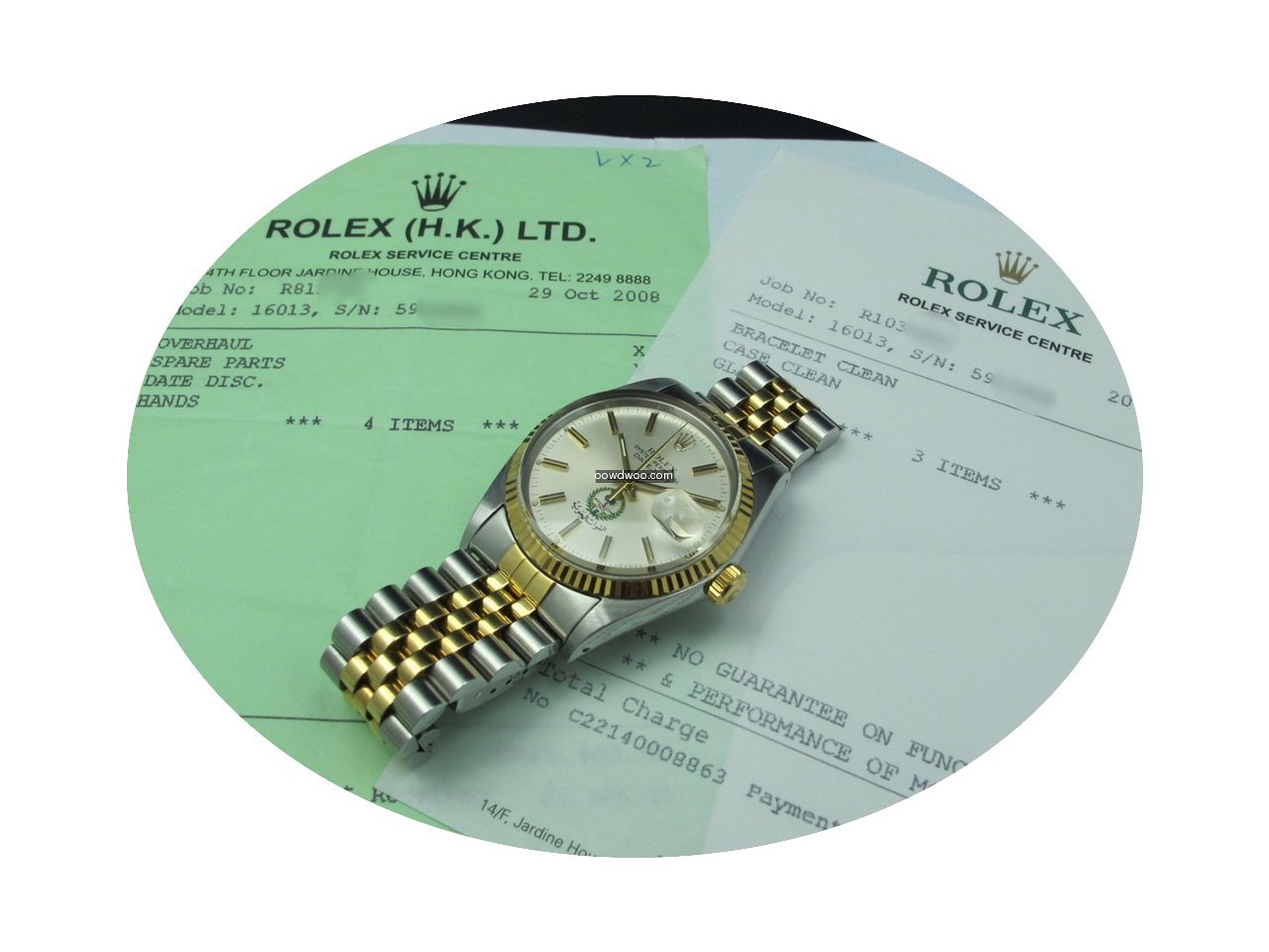 Rolex DATEJUST 16013 Original Silver Dia...
