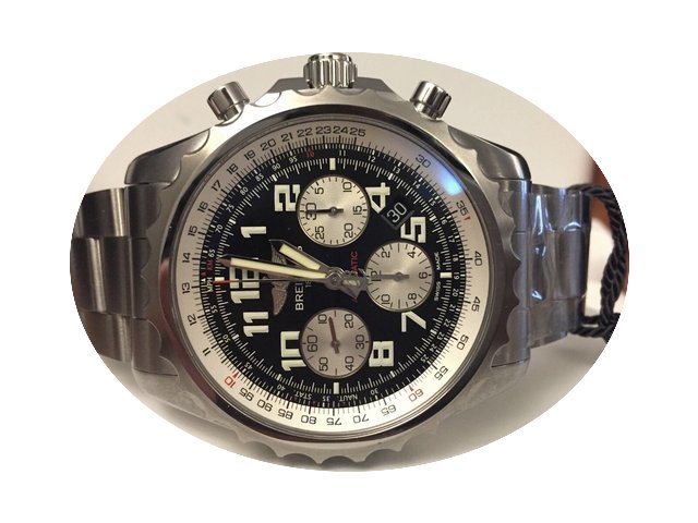 Breitling Chronospace Pilotband Steel Bl...